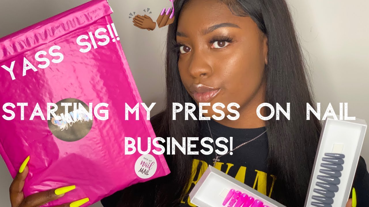 My First Press On Nail Business 🦋| Camille Dior