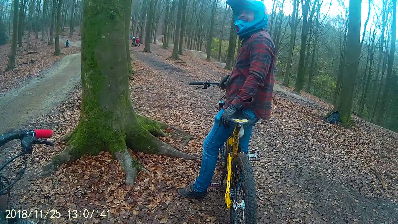 Blue run windhill bike park