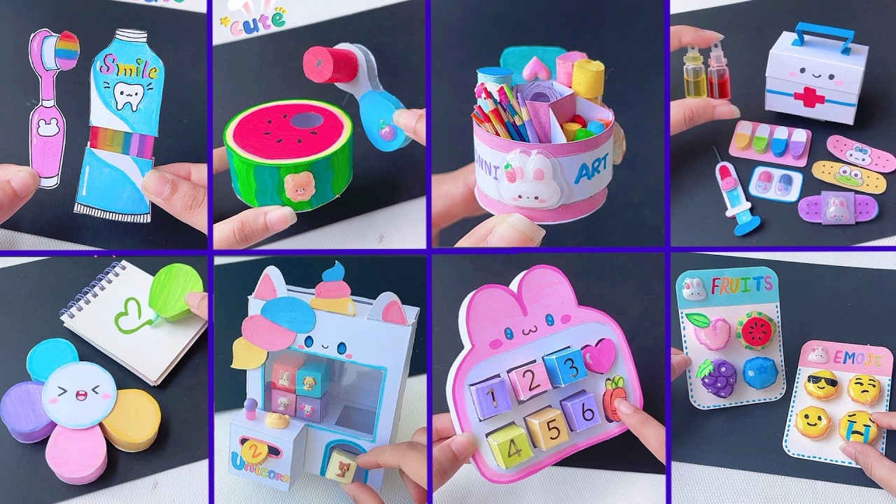 Paper craft / Easy to make/ how to make/ miniature craft/ school project / Tonni art and craft