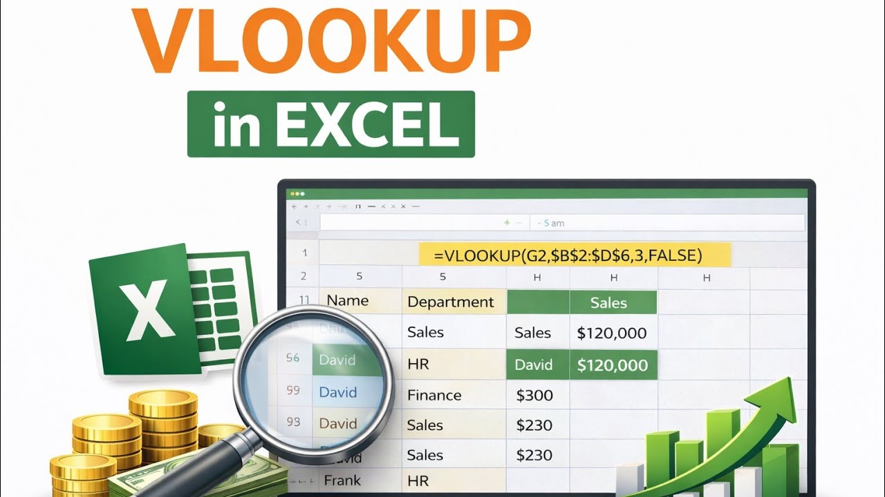 How to use Vlookup in Excel