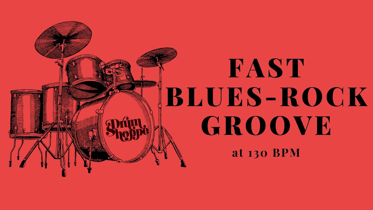 BLUES ROCK DRUM GROOVE (DRUM TRACK ON LOOP) 130 BPM SAMPLE