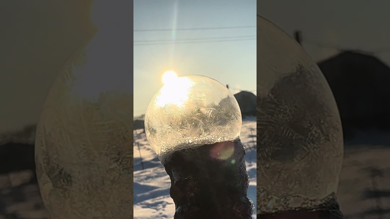 #snow #bubble #slowed #winter
