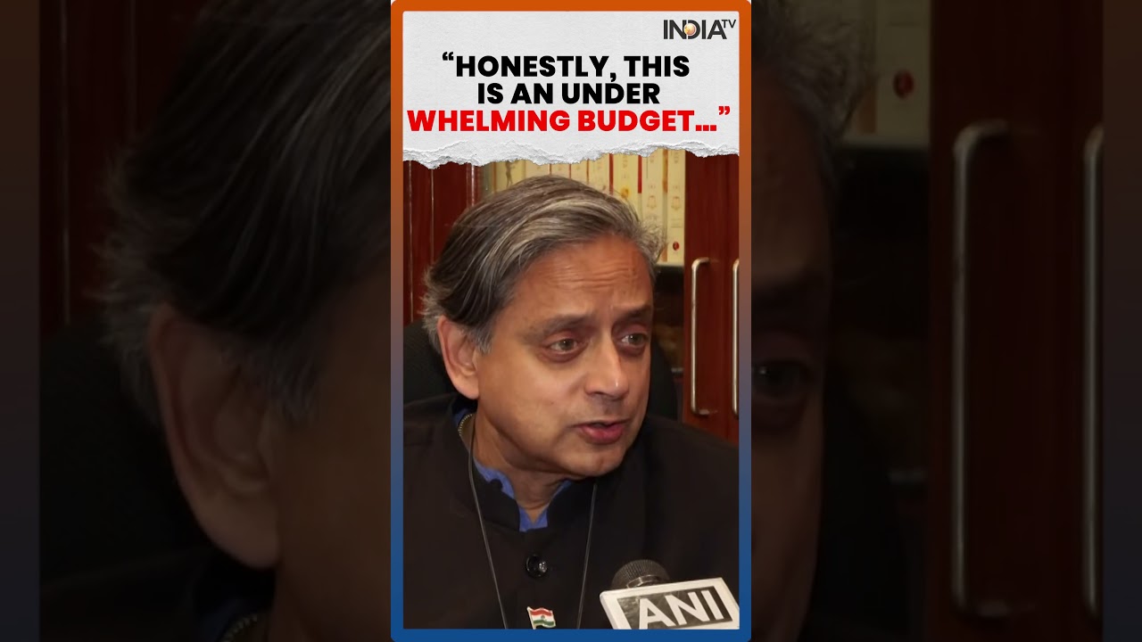Congress MP Shashi Tharoor Slams Union Budget 2026 as Disappointing 
