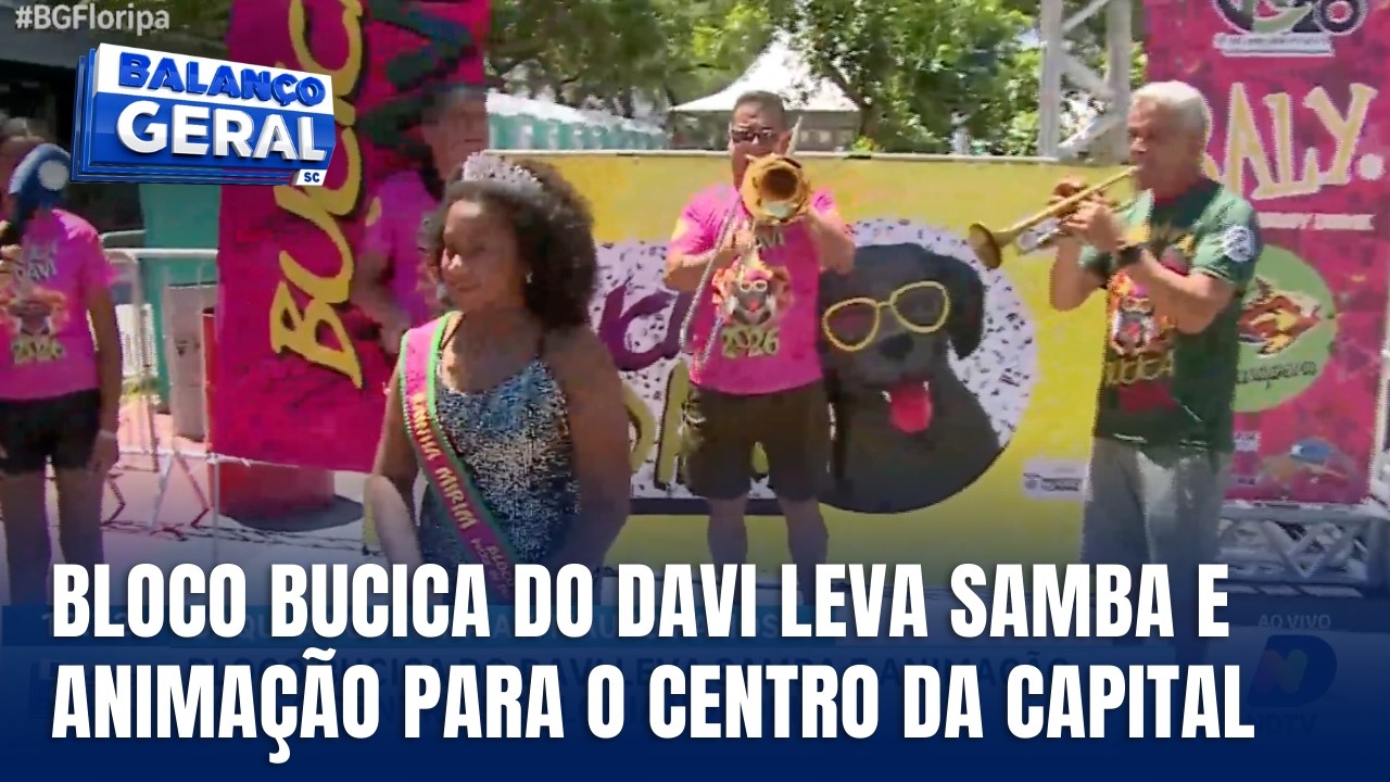 Bloco Bucica do Davi anima o Centro de Florianópolis