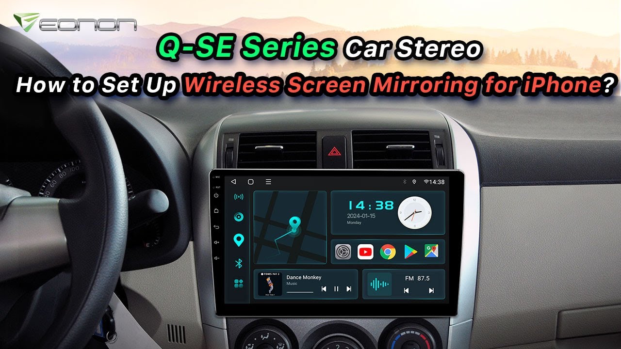 How to Set Up Wireless Screen Mirroring for iPhone? | Eonon QSE Series Car Stereo