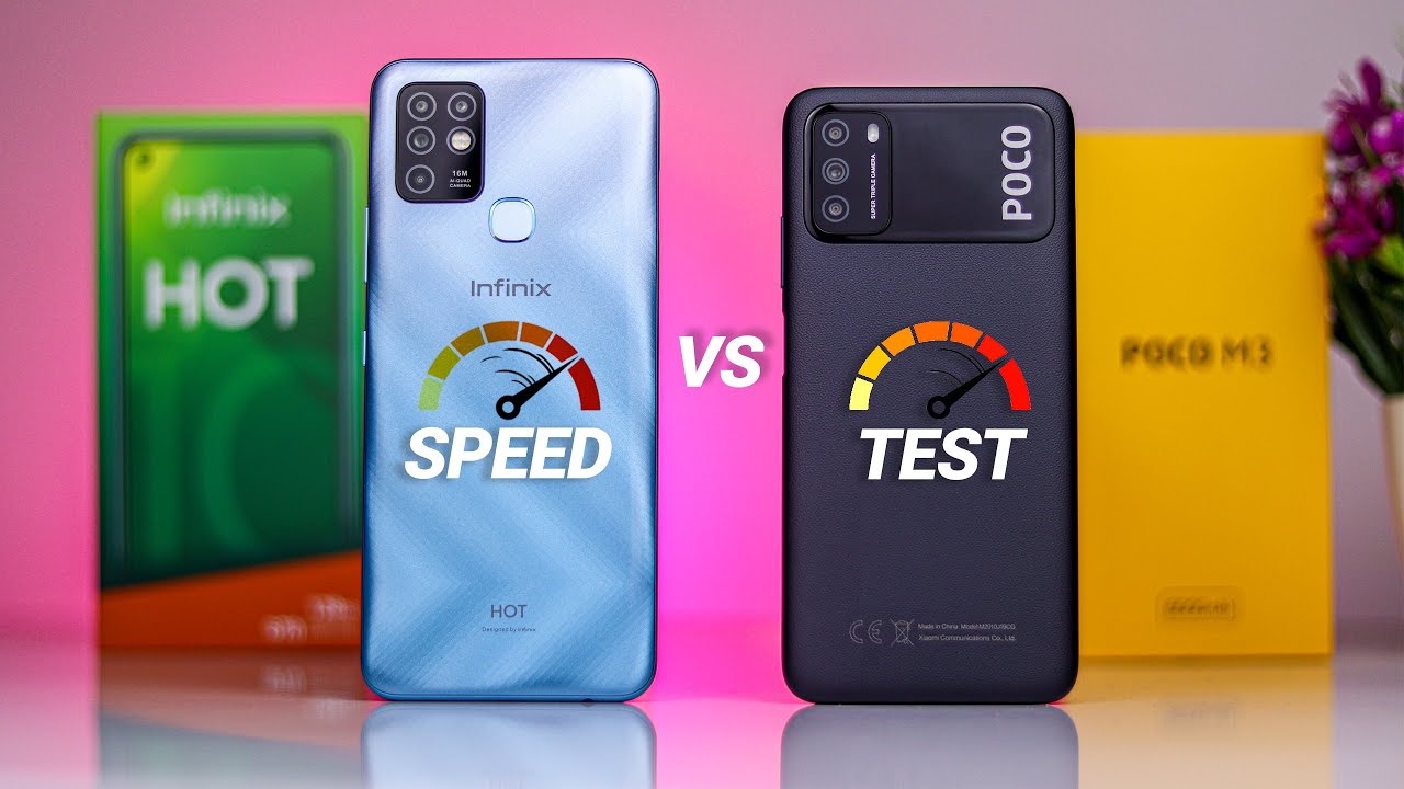 POCO M3 vs infinix Hot 10 Speed Test | SD662 vs MT Helio G70