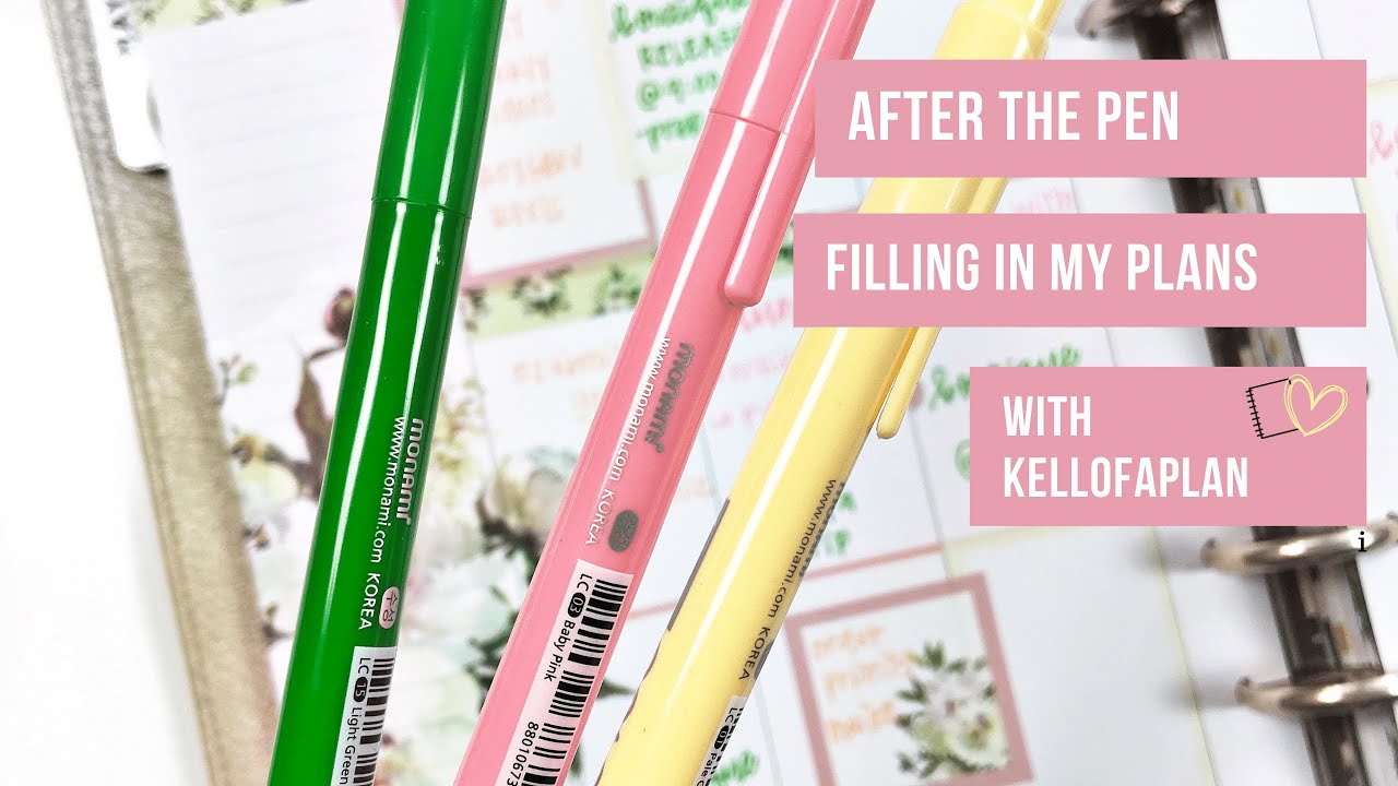 AFTER the Pen- Filling in My Planner!