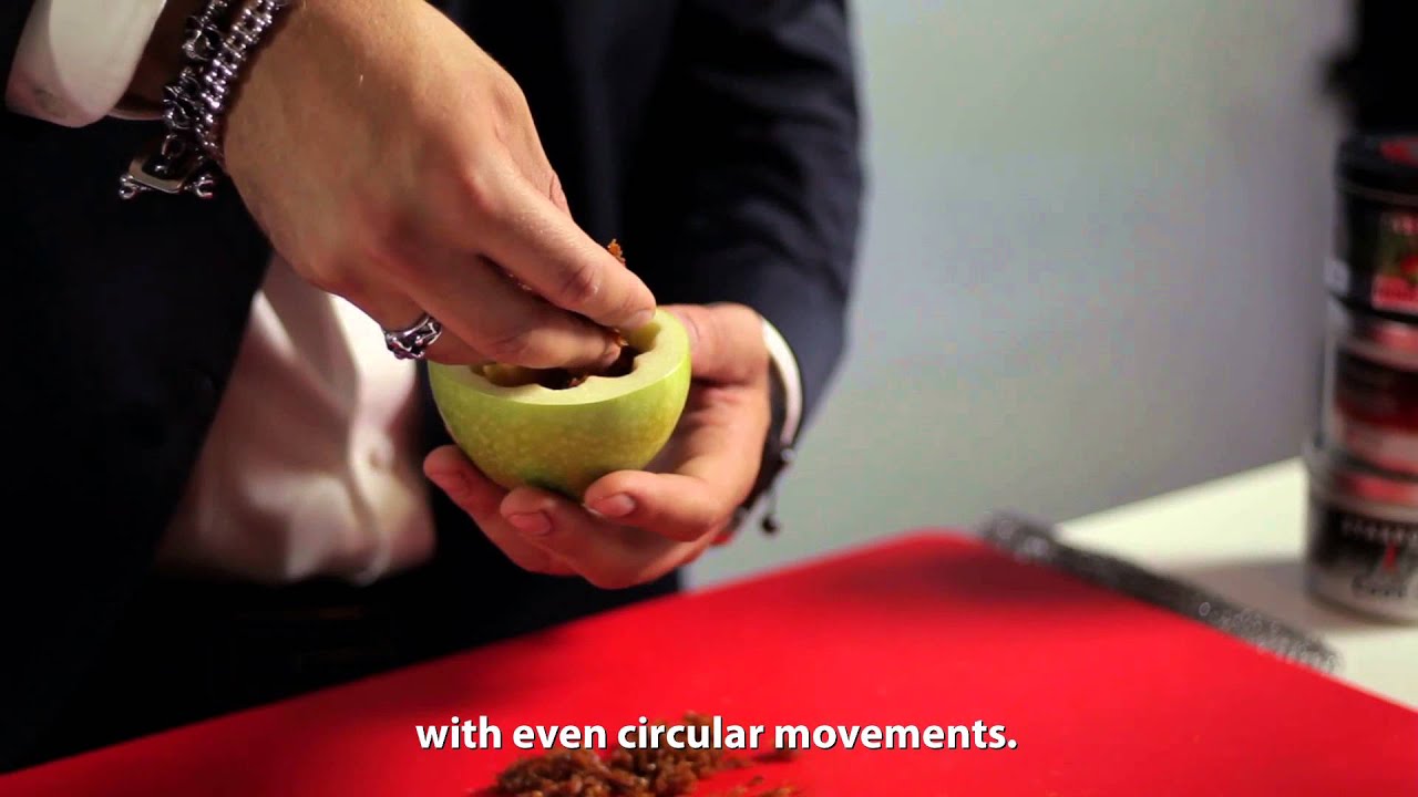 HOOKAH BOSS - Episode 3: preparation of an apple-bowl hookah - как приготовить чашу на яблоке