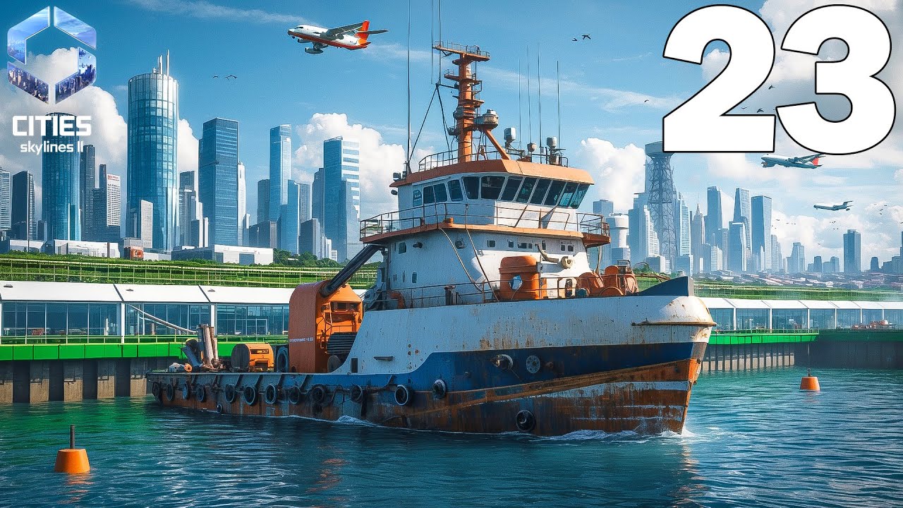 Building FIRST EVER Fishing Industry - Cities Skylines 2 - Part 23