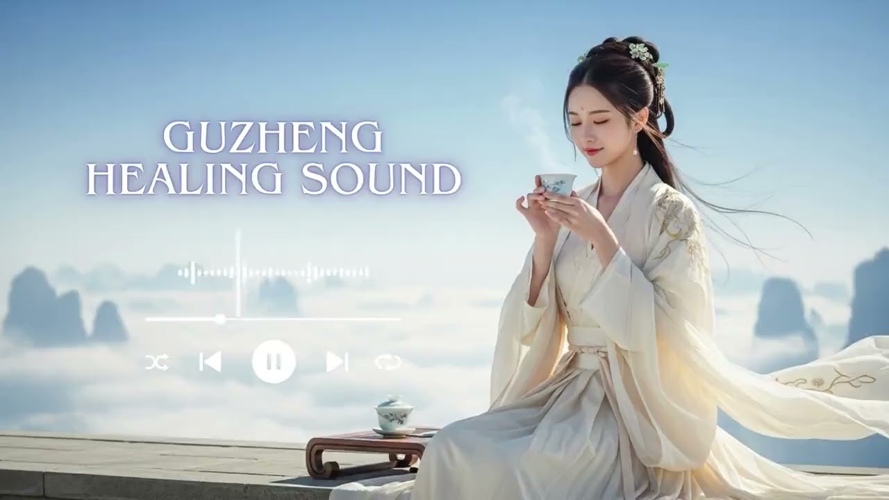 Tranquil Chinese Guzheng Instrumental Traditional Palace Garden 1 Hour
