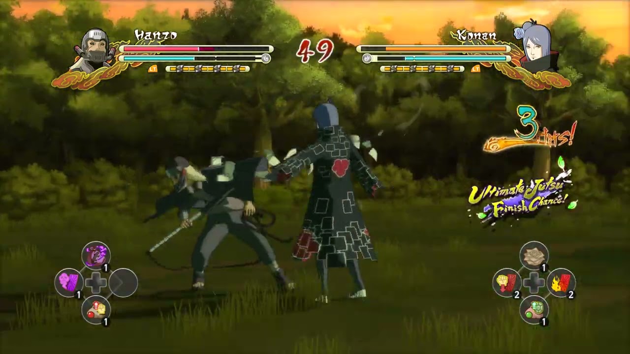 Hanzo vs Konan - Naruto Shippuden Ultimate Ninja Storm 3 Full Burst