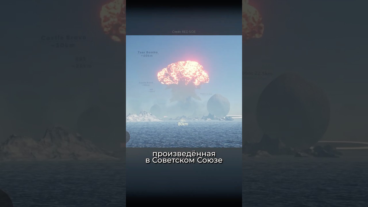 Реальные масштабы ЯДЕРНОГО ВЗРЫВА