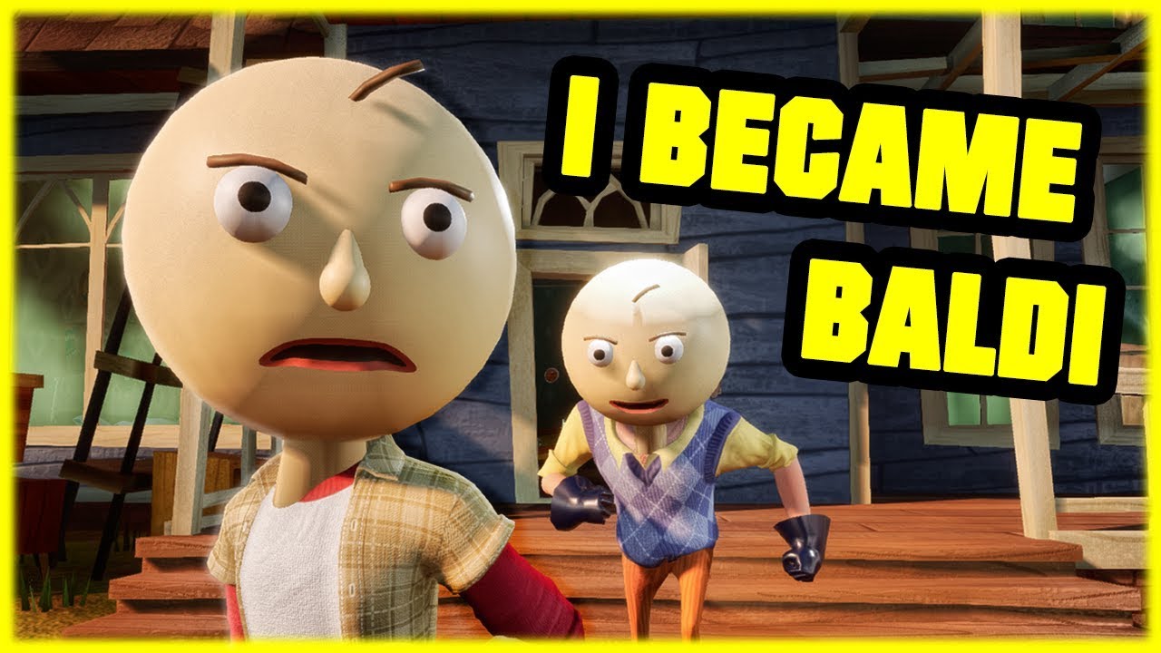 I BECAME BALDI - Hello Neighbor Short film