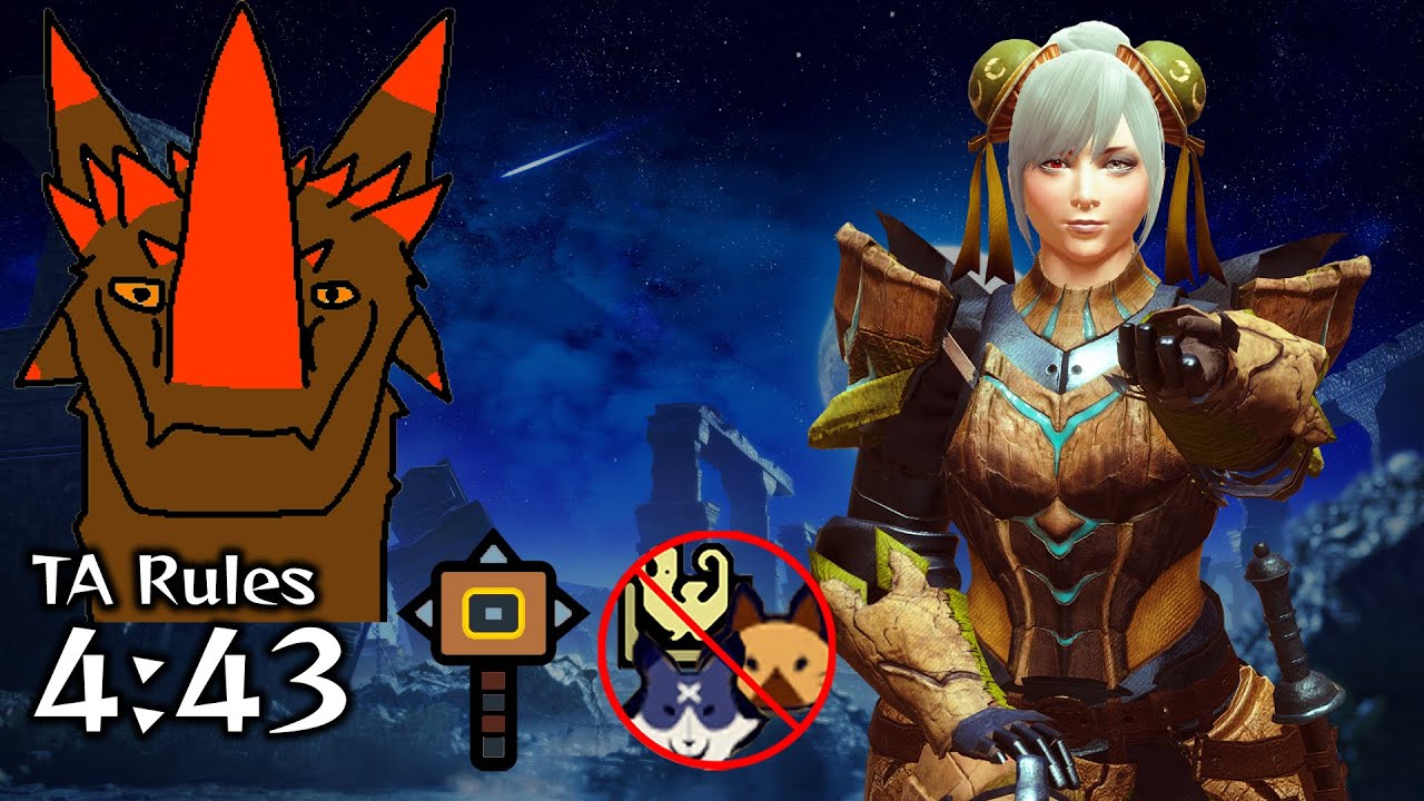 MHR Sunbreak: MR6 Flaming Espinas Vs. Courage Elemental Hammer (No Pets) - エスピナス亜種 ハンマー ソロ【サンブレイク】