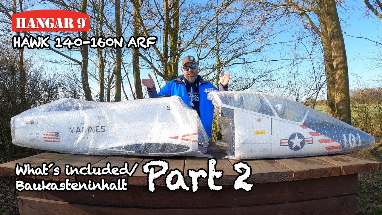 Hangar 9 Hawk ARF PART 2 - kit overview / unboxing | DEUTSCH | HAN13750 | Horizon Hobby Turbine Jet