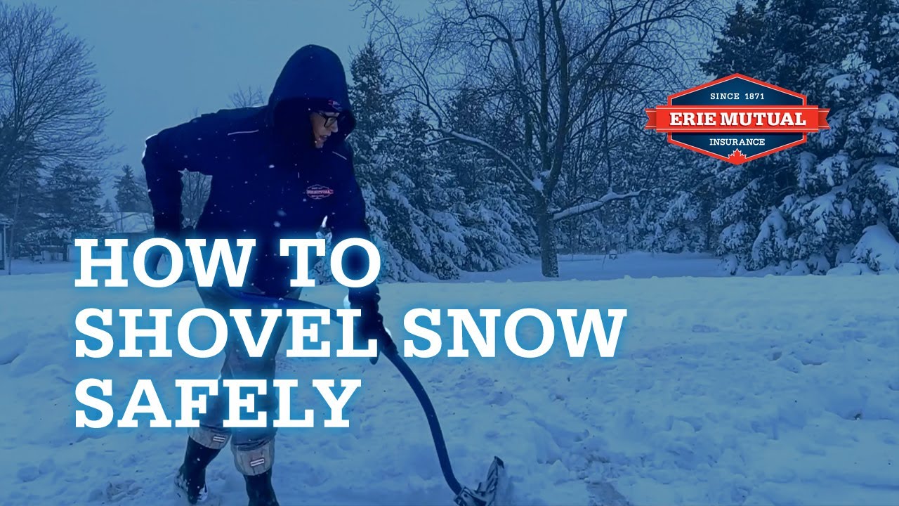 How To Shovel Snow Safely