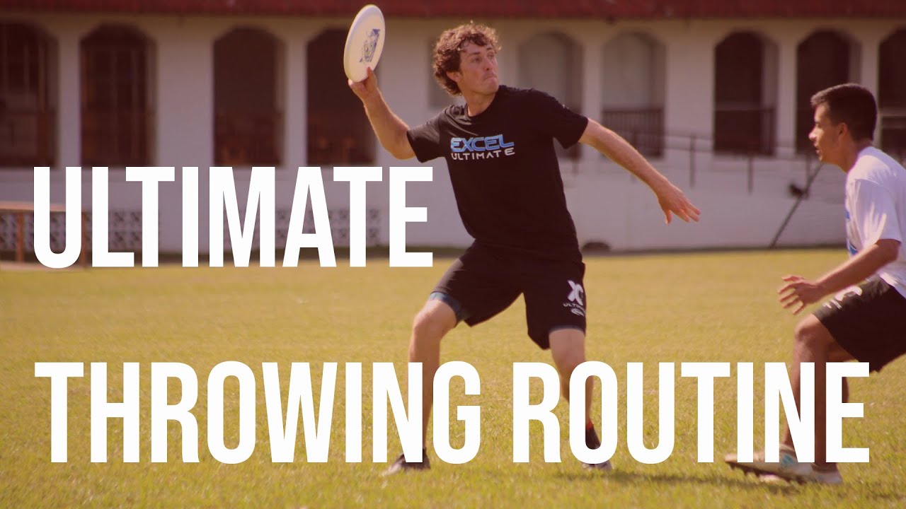 Professional Ultimate Frisbee Throwing Routine