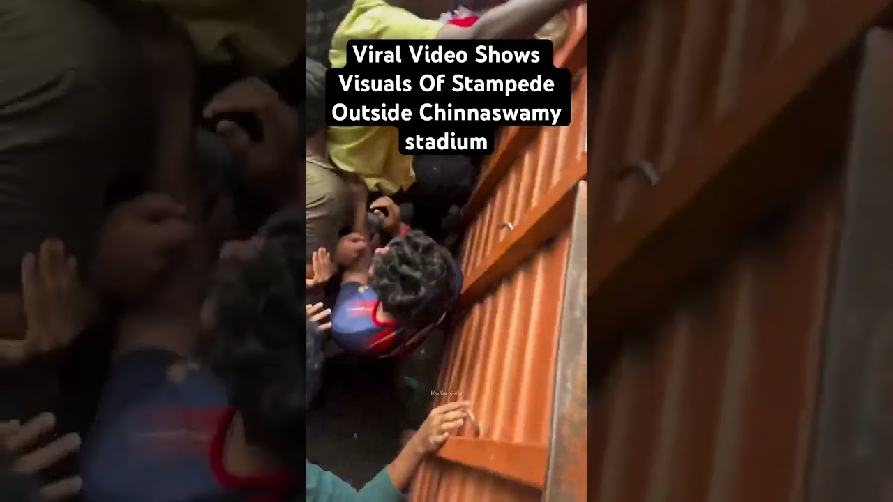 Bangalore Stampede | Viral Video Showing Chaos Outside Chinnaswamy Stadium