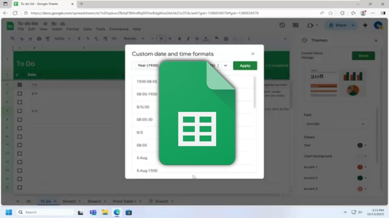 How To Apply Custom Date and Time Format on Google Spreadsheets [Guide]