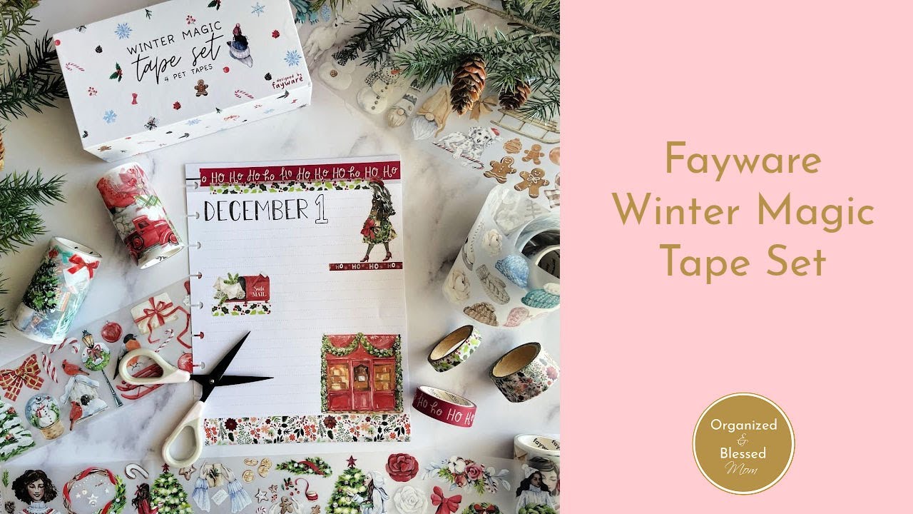 Fayware Winter Magic Tape Set + Journal with Me Page
