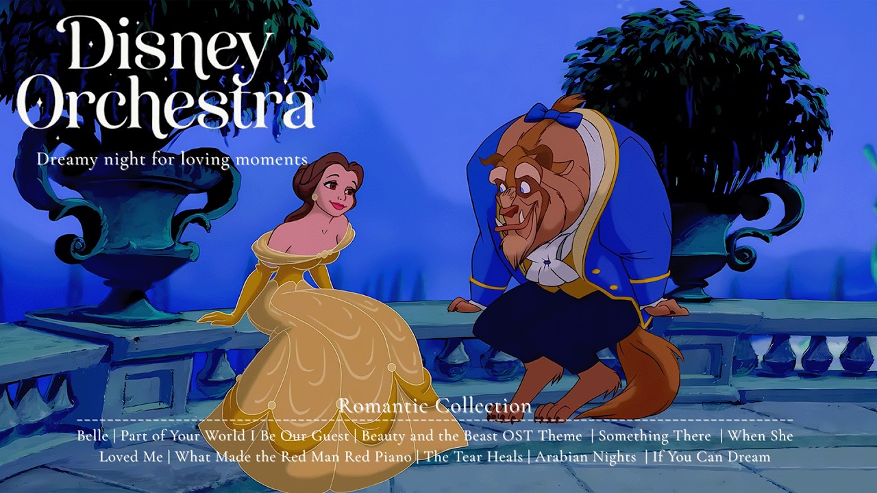 Моменты любви в тихой ночи | Нежный оркестровый плейлист Disney для спокойного вечера 🌙