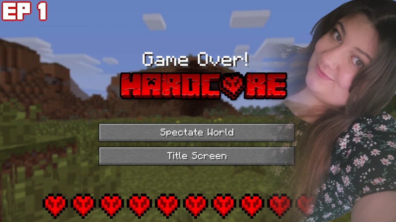 💕A noob takes on hardcore {EP 1 Death & New Save} Solo Hardcore Minecraft 💕