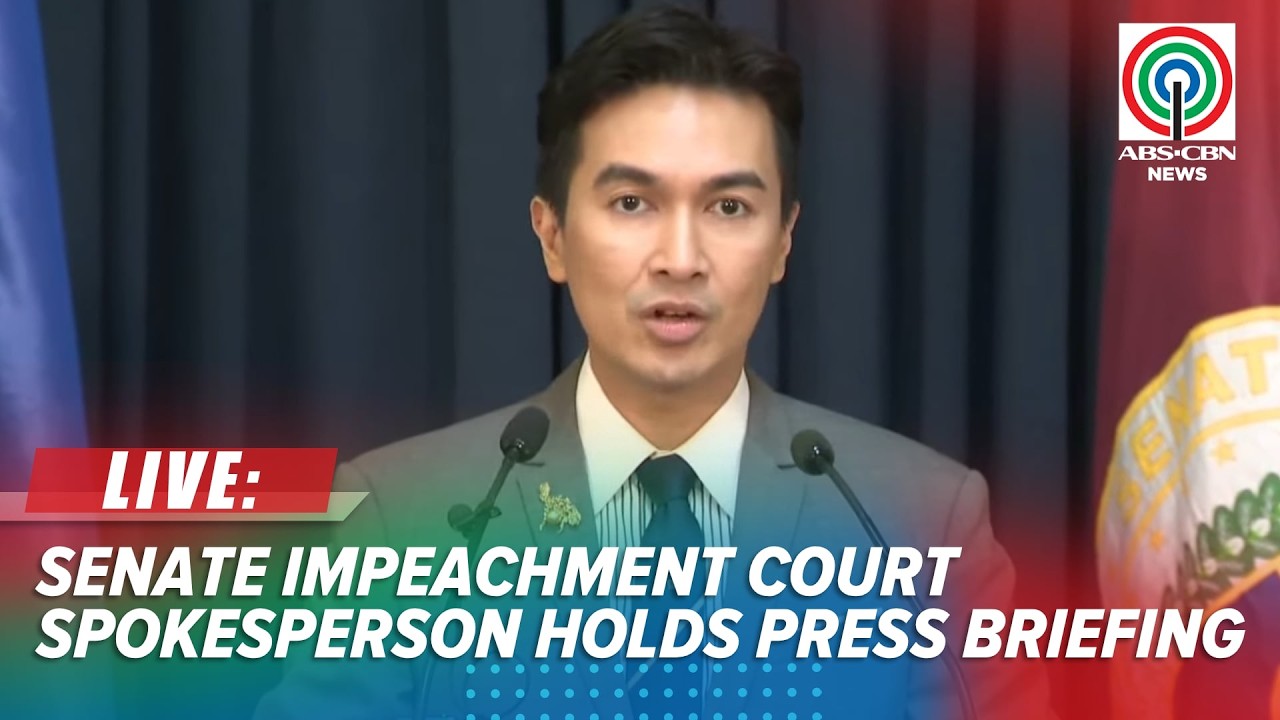 LIVE: Senate impeachment court spokesperson Reginald Tongol holds press briefing | August 4, 2026