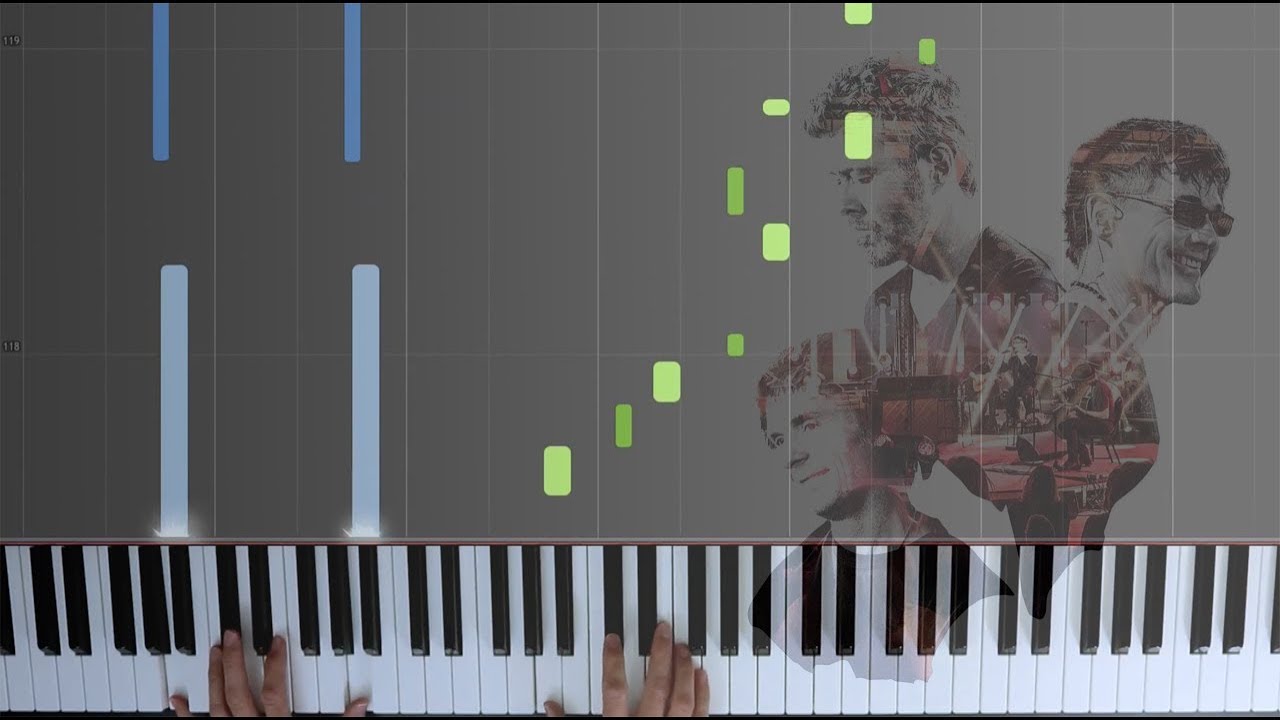 A-Ha Take On Me (Unplugged) Piano Cover / Synthesia