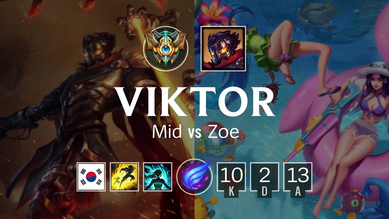 Viktor Mid vs Zoe - KR Challenger Patch 8.22