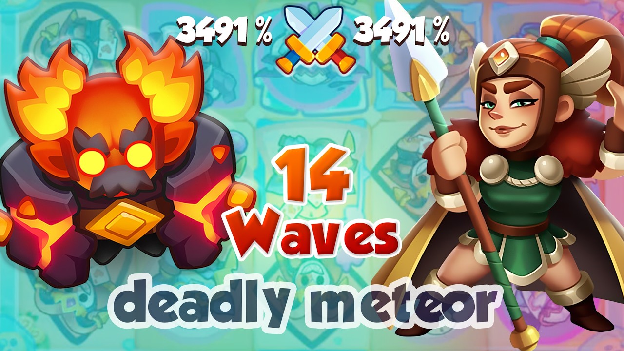 Deadly METEOR take down VALKYRIE! RUSH ROYALE