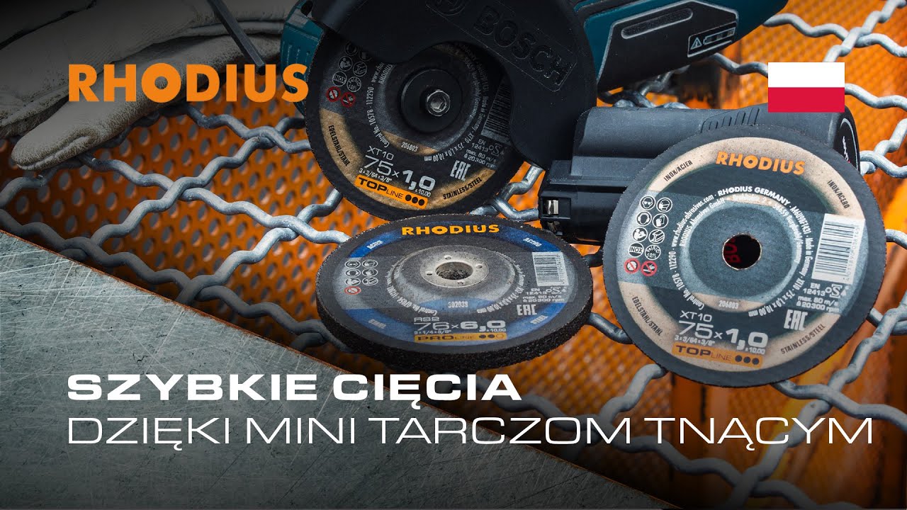 RHODIUS Zawsze pod ręką &ndash; tarcze tnące i szlifierskie do akumulatorowej mini szlifierki kątowej