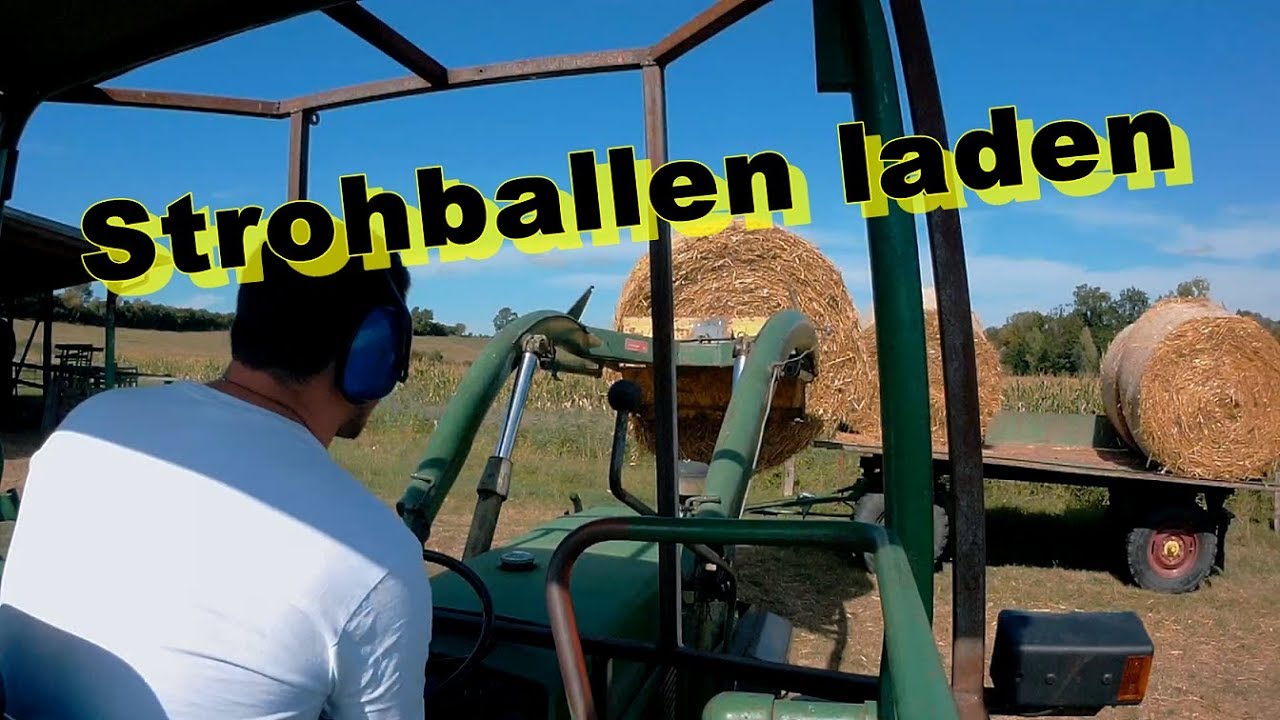 Stroh fahren mit Fendt 106