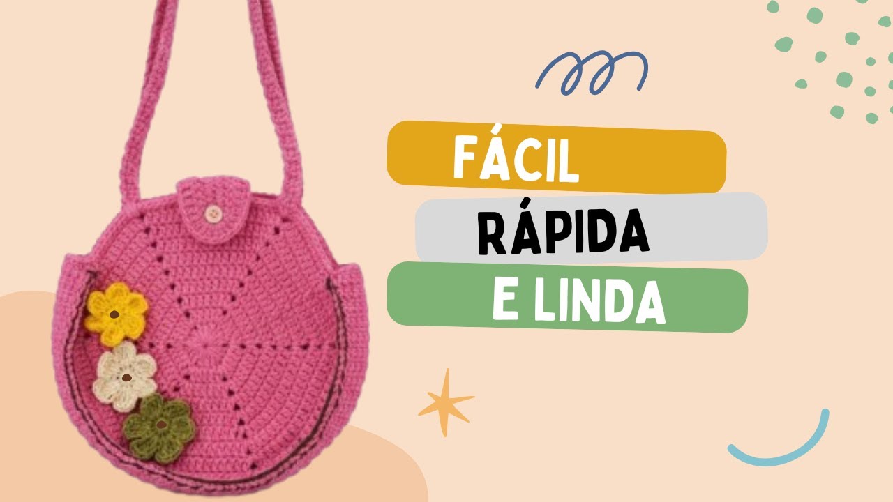 Part. 1- BOLSA INFANTIL Hexagonal em CROCHÊ Passo a Passo