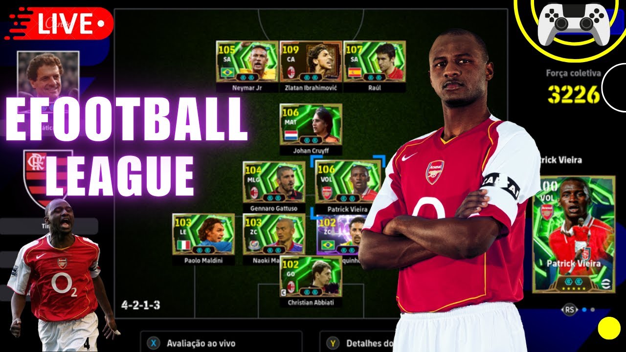 🎅 Live Natalina | Tentando o TOP 1000 na Liga eFootball 2026 AO VIVO |  #100