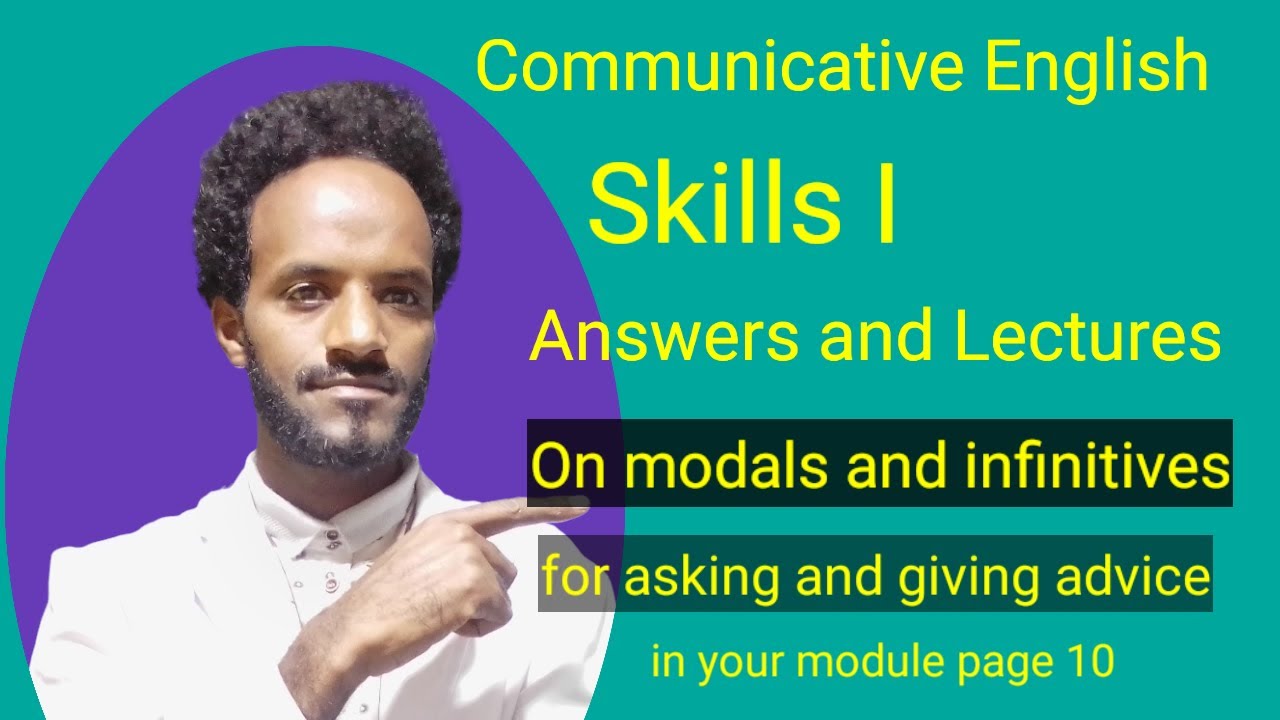 Lesson 2: Modals for asking and giving advice