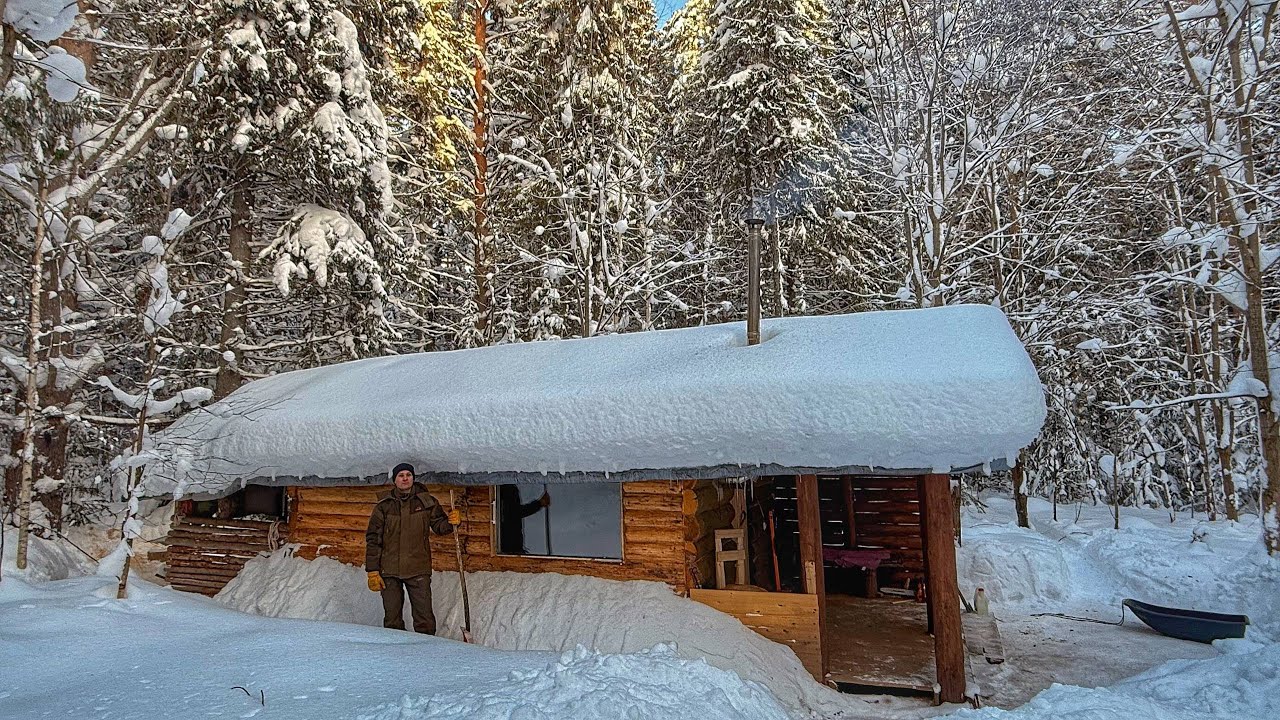 A Simple Life | Off-Grid Log Cabin Living with my Dogs