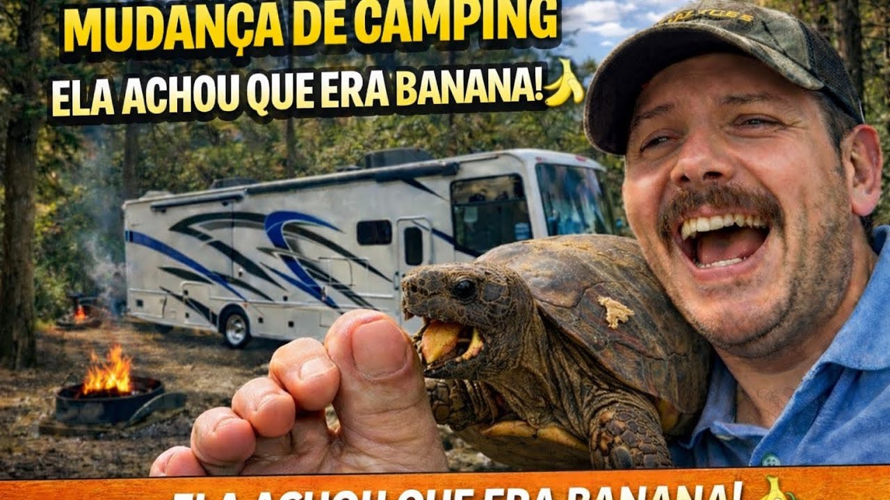 VISITA FAMINTA NO CAMPING 😂