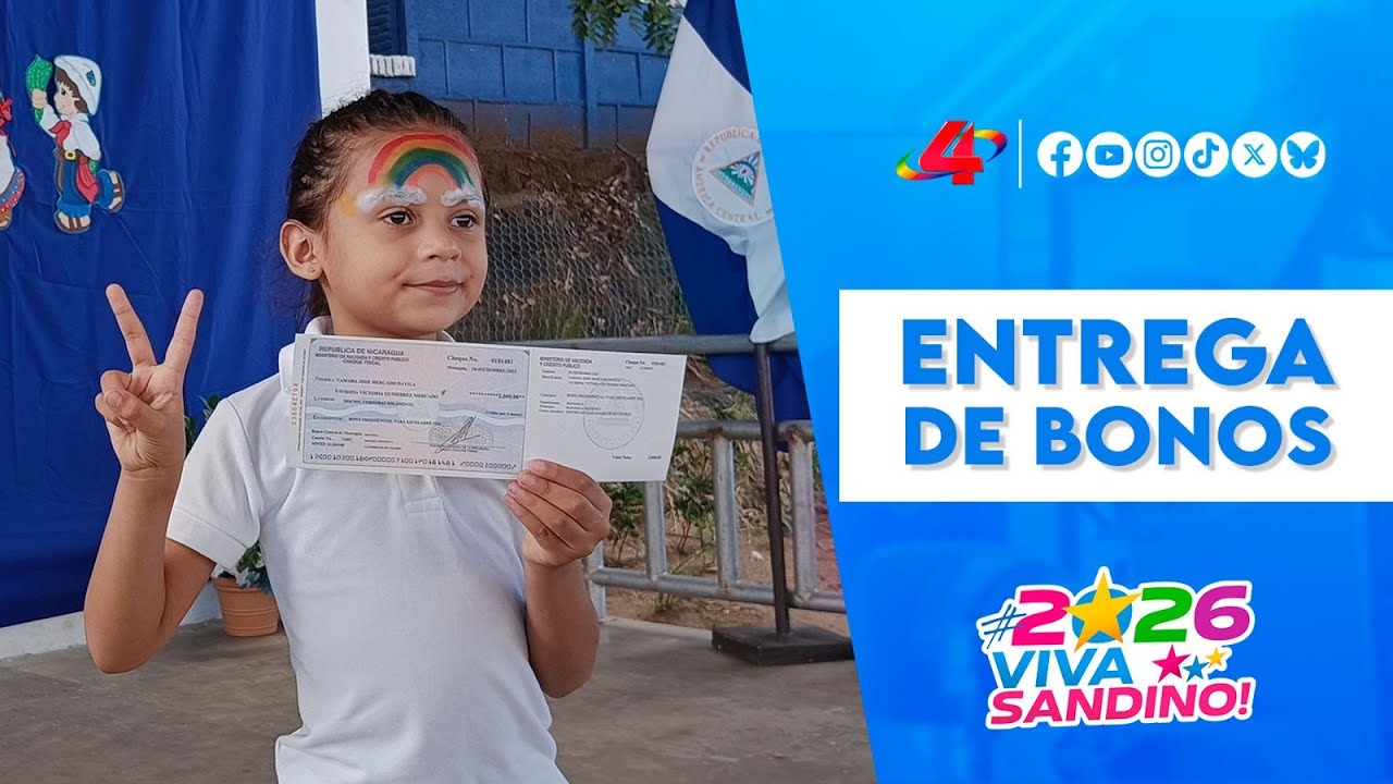 Entrega de Bonos Presidenciales 2026: apoyo al regreso a clases en Managua 🎒