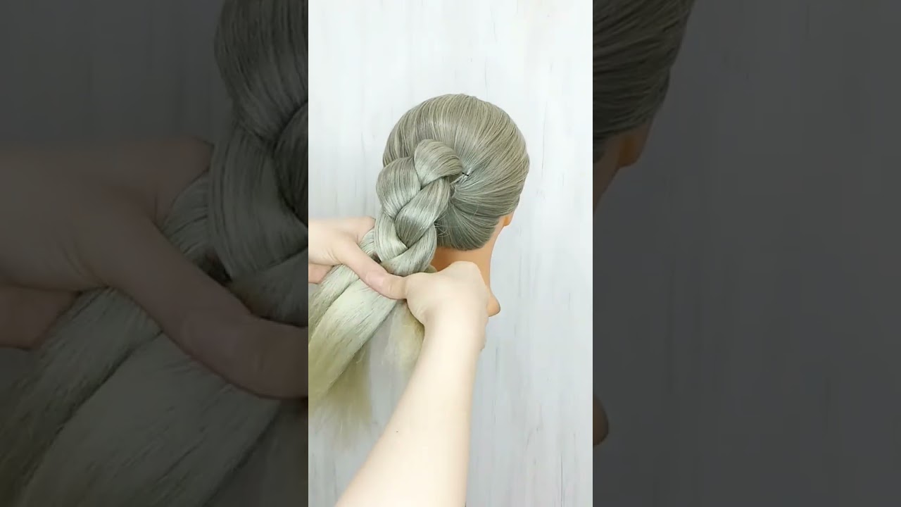 10 Days Simple Hairstyles: Braided bun