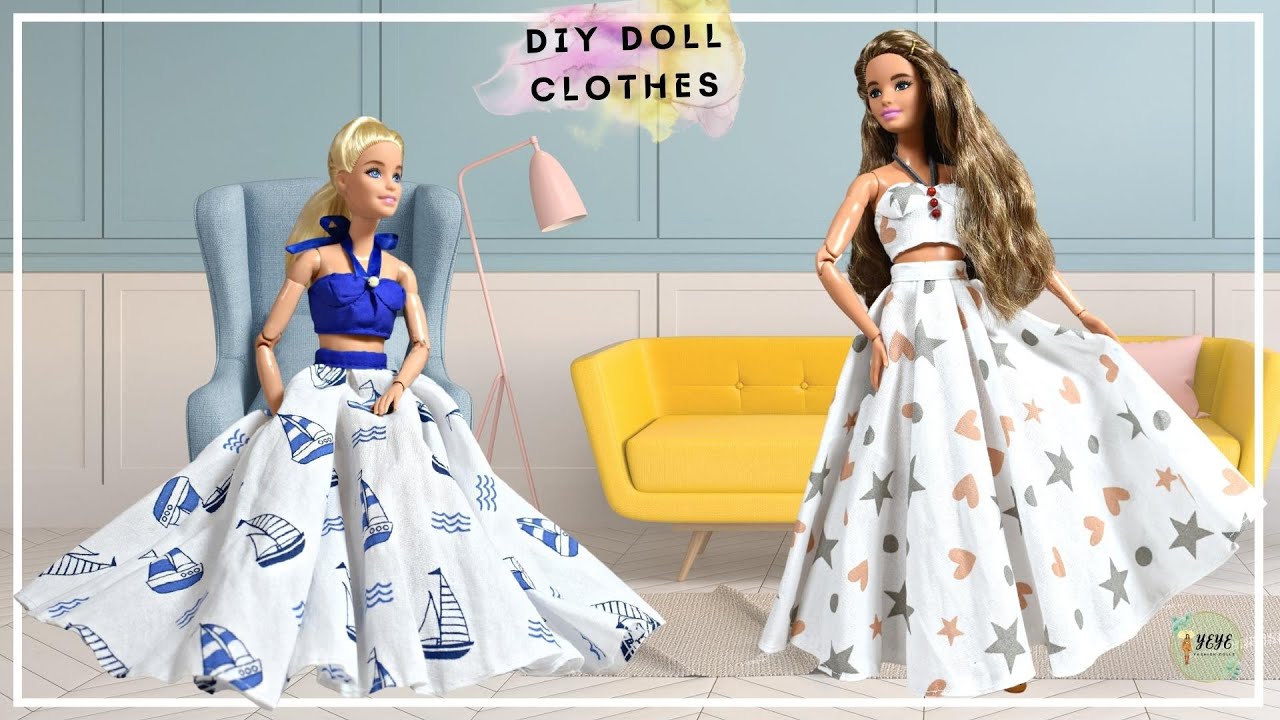 Maxi Falda larga y top para Barbie💝ROPA PARA MUÑECA😊DIY#31 #barbie #barbieclothes #barbiedollclothes