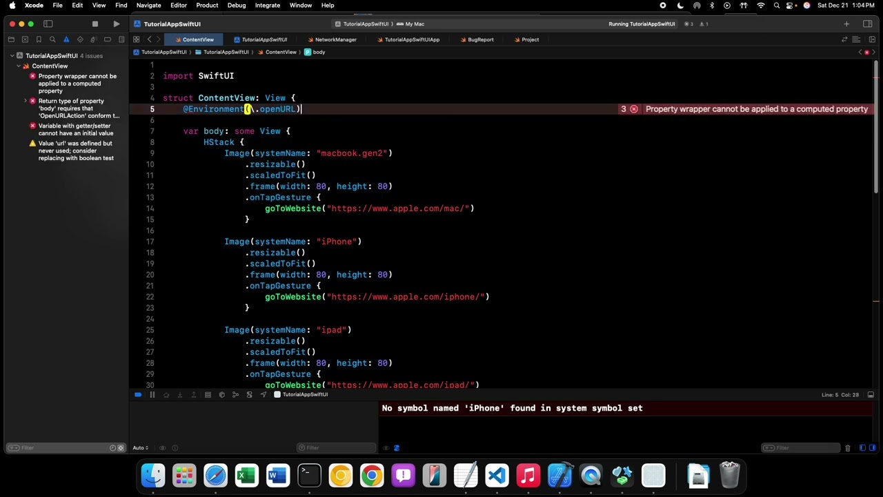 SwiftUI - 73 - The openURL Environment Value