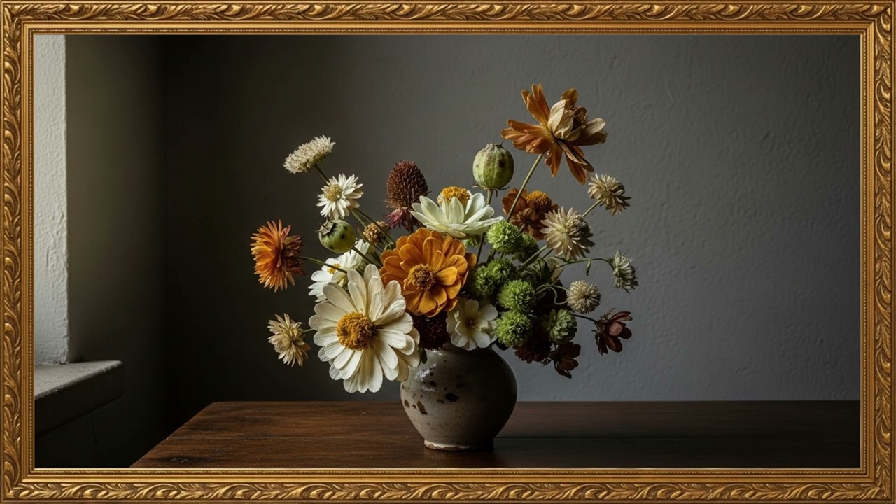 Old-World Still Life Aesthetic | Soft Light & Oil Texture Detail