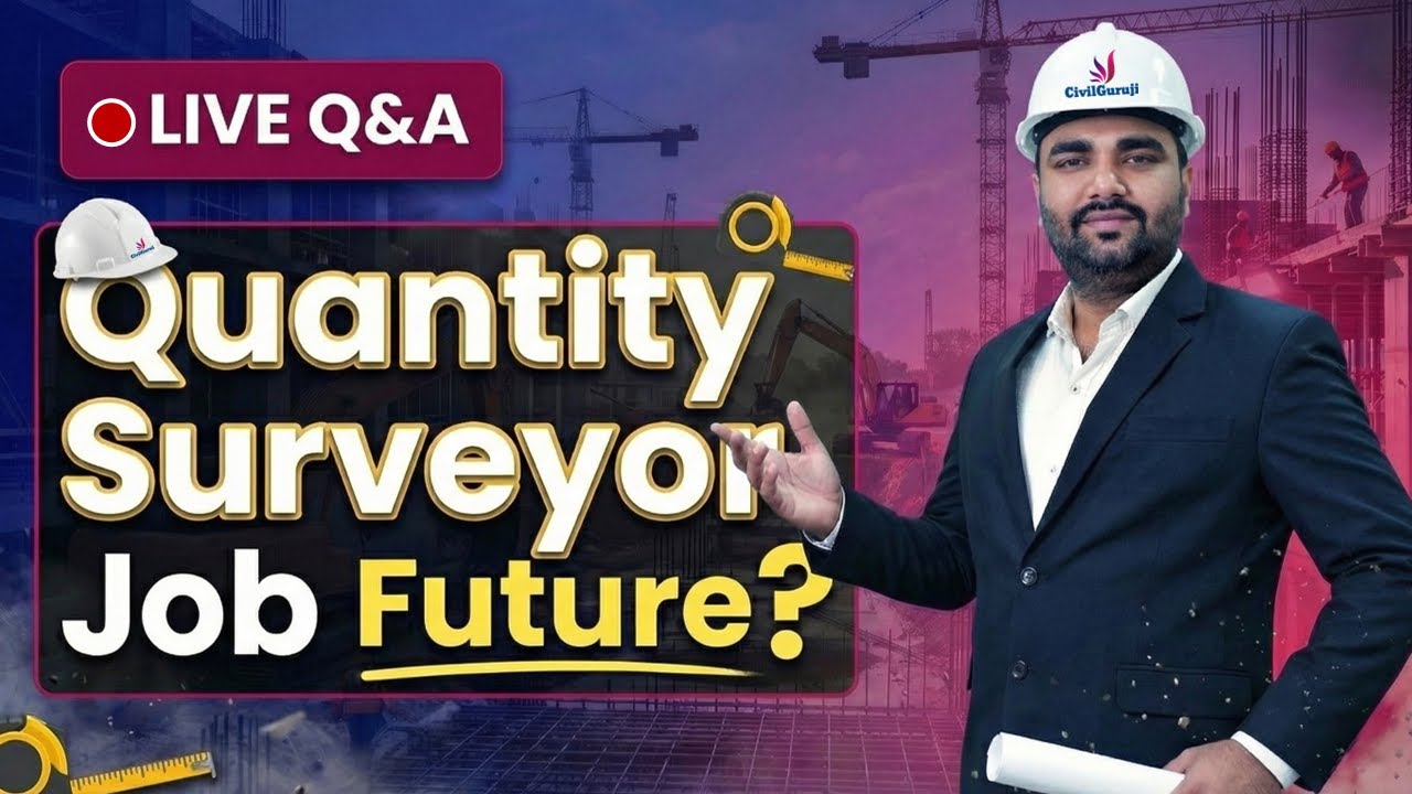 Quantity Surveyor Job Future in India? | Roles, Skills, Salary & Career Path Explained | Live Q&A