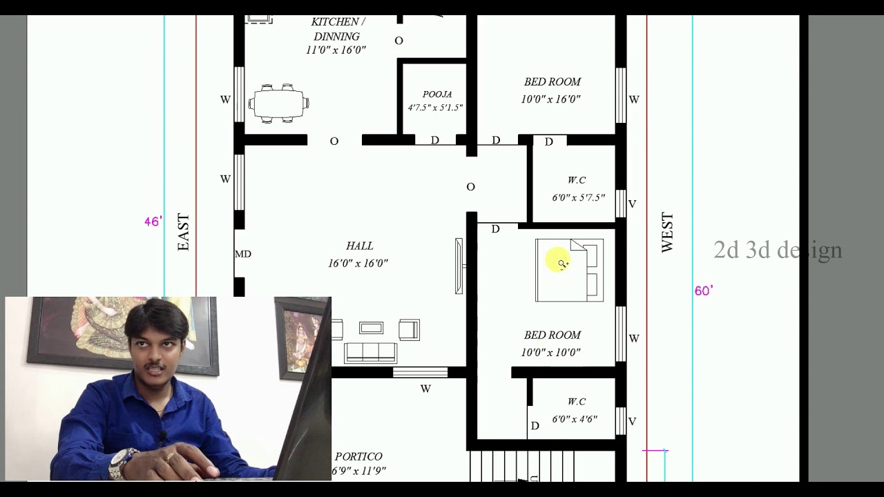 Bast North facing building plan as per vastu in Tamil 2019 ll 094