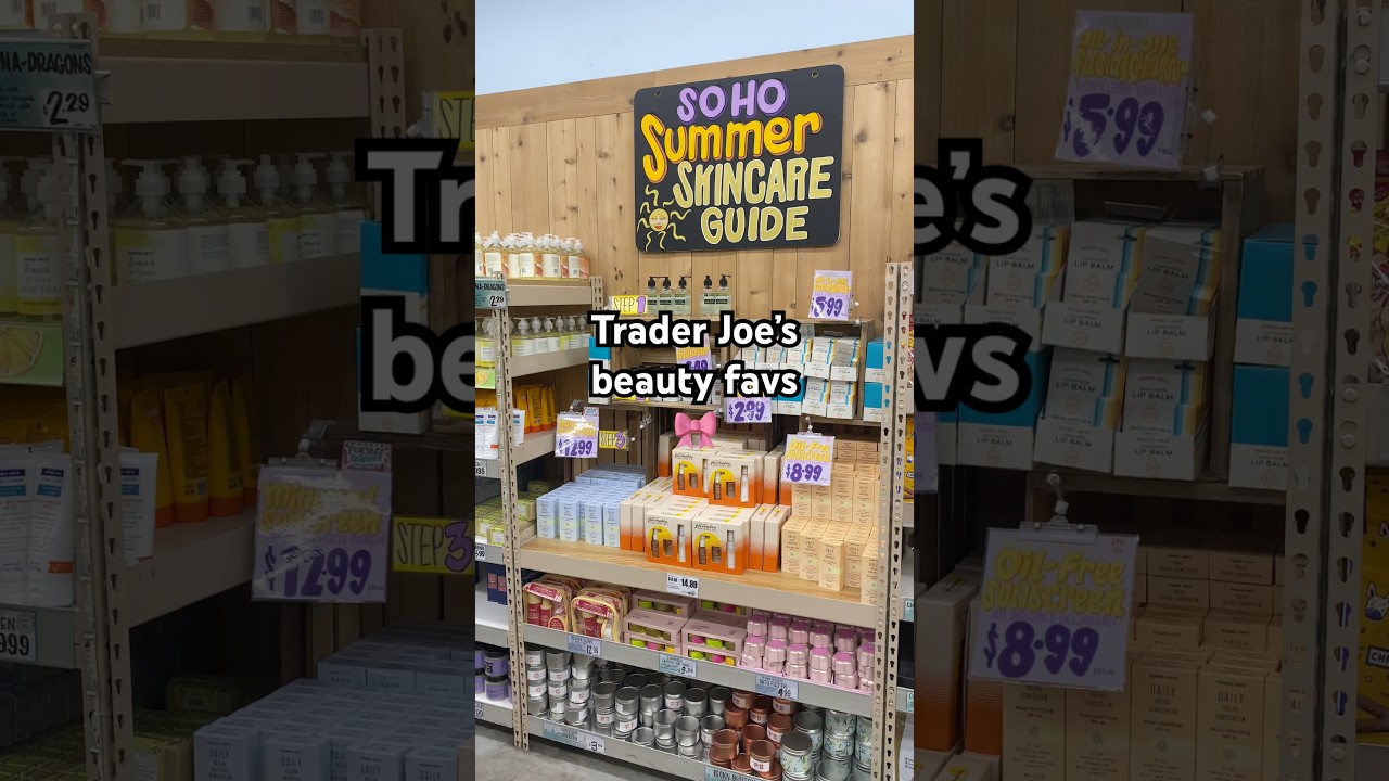 Trader Joe&rsquo;s beauty #traderjoes #beautyshorts #beauty #beautytips #skincare #shopping #shorts #haul