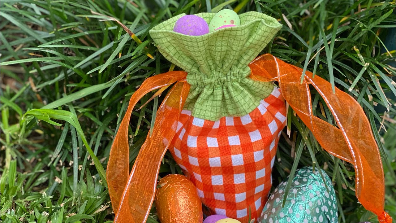 Easter Carrot drawstring bag