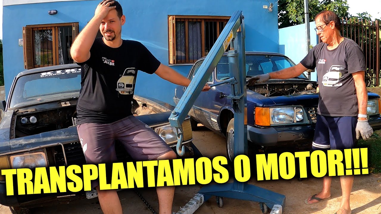 TRANSPLANTAMOS O MOTOR DO OPALA! SERÁ QUE VAI FUNCIONAR?!?!
