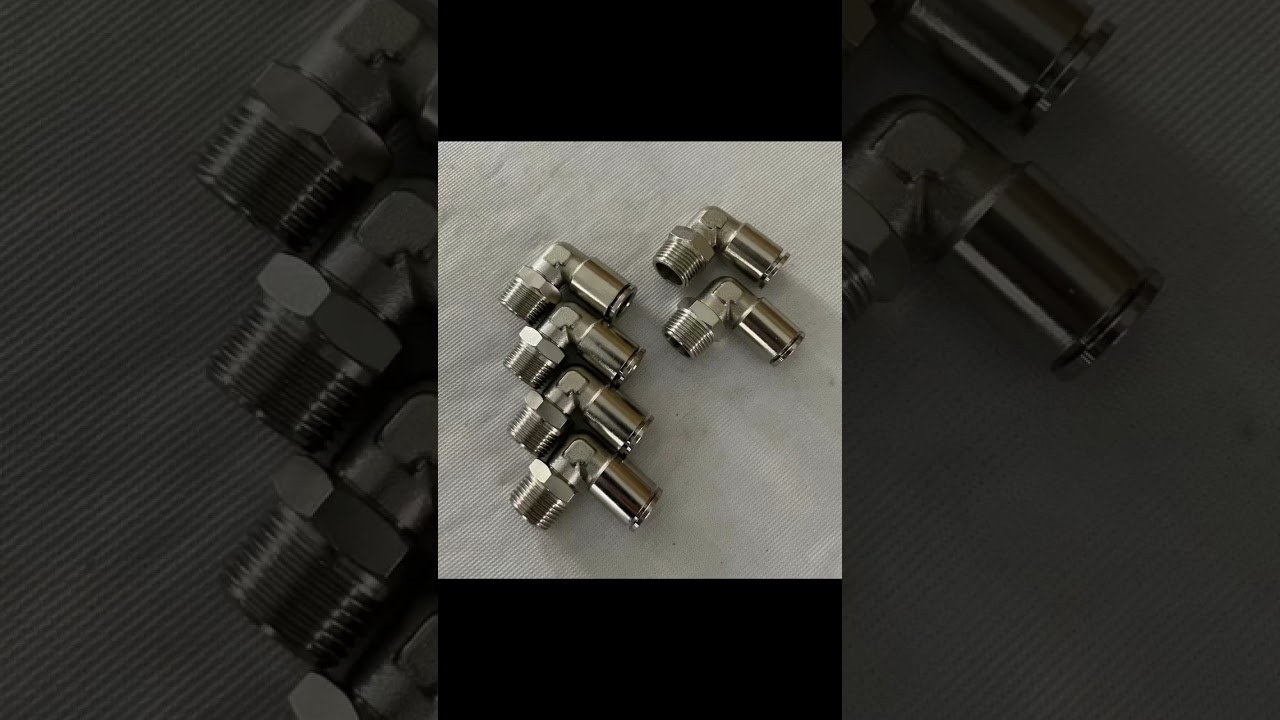 Pneumatic tool Brass One Touch Push to Connect Metal Fitting Equal Tee,Elbow,Straight compact, Npt