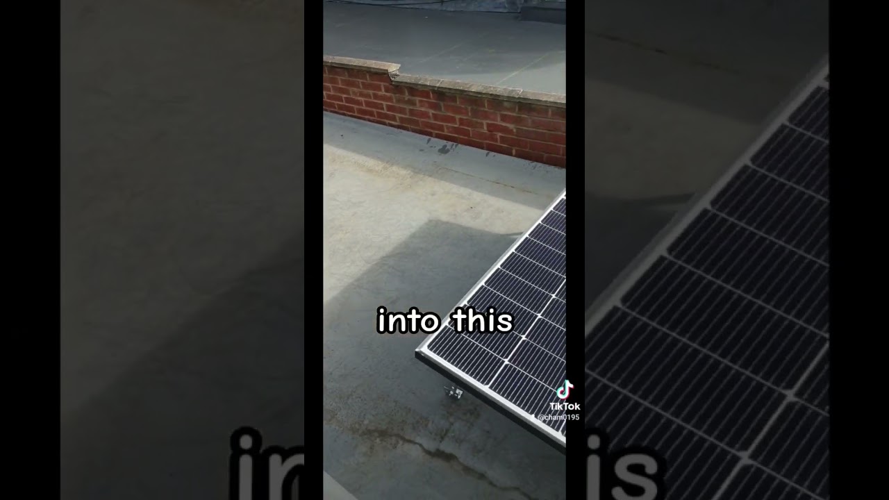 Solar panels on flat roofs