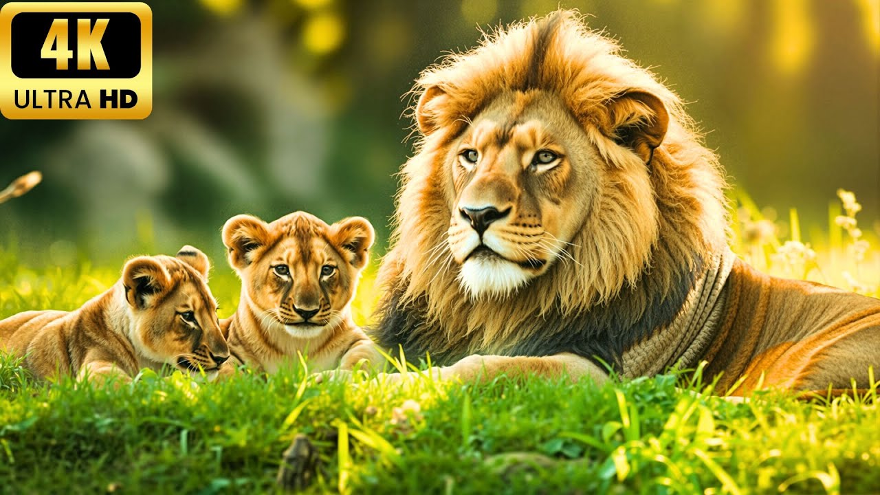 Relaxing Baby Animals 4K (60FPS) - A Gentle Escape with Soothing Music and Scenic Views